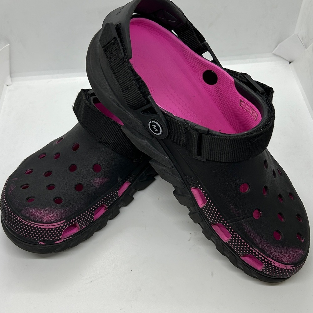 Post Malone x Crocs Duet Max Clog – Black/Pink Unisex - Men’s 10 Limited Edition - Picture 9 of 17